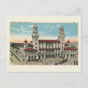 Terminal Train Station, Atlanta 1923  Postc Briefkaart