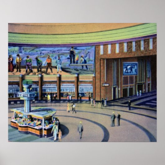 terminal van het EU-station Cincinnati Ohio Poster (Voorkant)