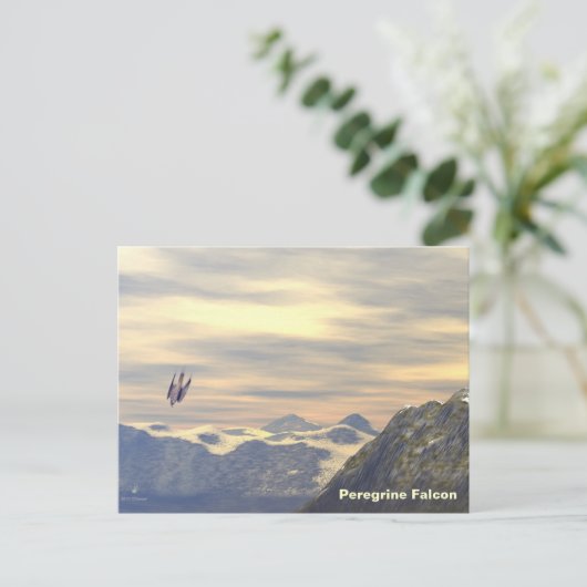 Terminal Velocity Peregrine Falcon Briefkaart (Staand voorkant)