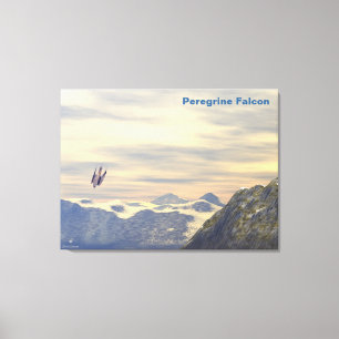 Terminal Velocity Peregrine Falcon Canvas Afdruk