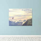 Terminal Velocity Peregrine Falcon Canvas Afdruk (Insitu (Houten vloer))