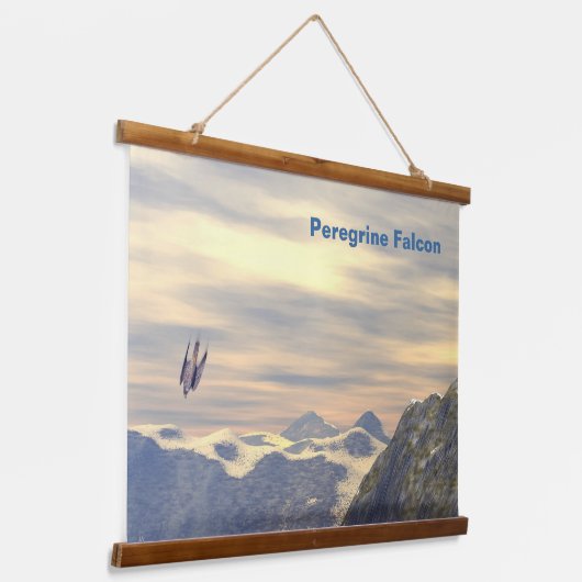 Terminal Velocity Peregrine Falcon Hangend Wandkleed (Gebogen)