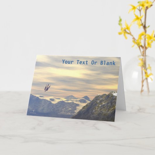 Terminal Velocity Peregrine Falcon Kaart (Gele Bloem)