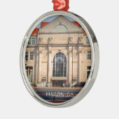 TERMINALE STAAT - Macon, Georgië Metalen Ornament (Links)