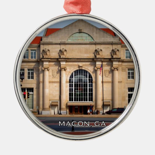 TERMINALE STAAT - Macon, Georgië Metalen Ornament (Voorkant)