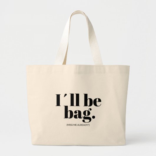 Terminator-geïnspireerde Tas - 'I'll Be Bag' Punny (Voorkant)
