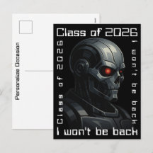 Terminator Schedel Afstudeerklas van 2026 Ontwerp