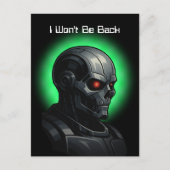 Terminator Skull Graduation Class of 2026 Graphic Feestdagenkaart (Voorkant)