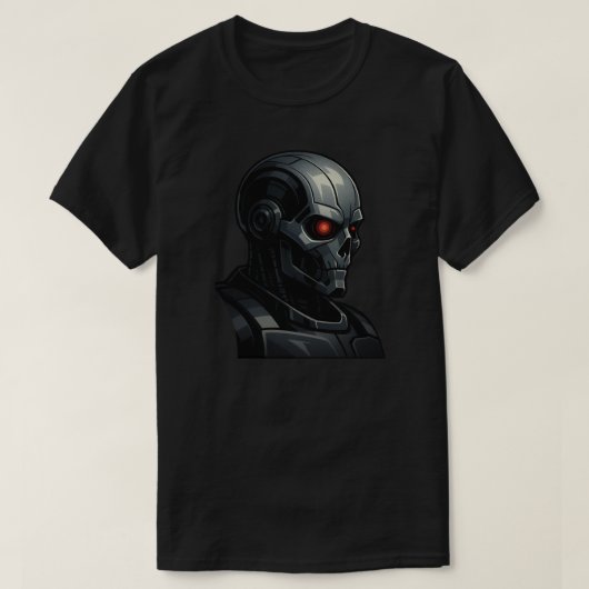 Terminator Skull Power Force Graphic Design Cool  T-shirt (Design voorkant)