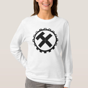 Terminatryx Black Gear Logo Shirt (Dames)