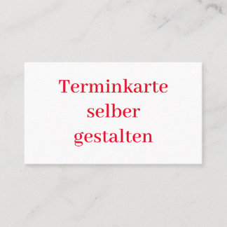 Terminkarte Vorlage Afsprakenkaartje