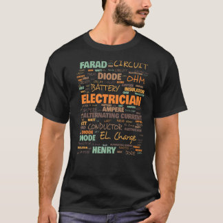 Terminologie van elektriciens Gebruikte algemeen t T-shirt