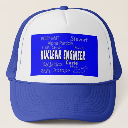 Terminologiecadeaus voor nucleaire ingenieurs trucker pet (Voorkant)