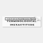 TERMINOLOGISCHE ONNAUWKEURIGHEID BUMPERSTICKER (Voorkant)