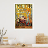 Terminus Absinthe Poster (Keuken)