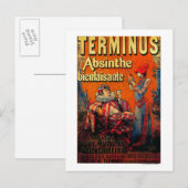 Terminus Absinthe PosterEurope Briefkaart (Voorkant / Achterkant)