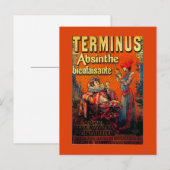 Terminus Absinthe  PosterEurope Briefkaart (Voorkant / Achterkant)