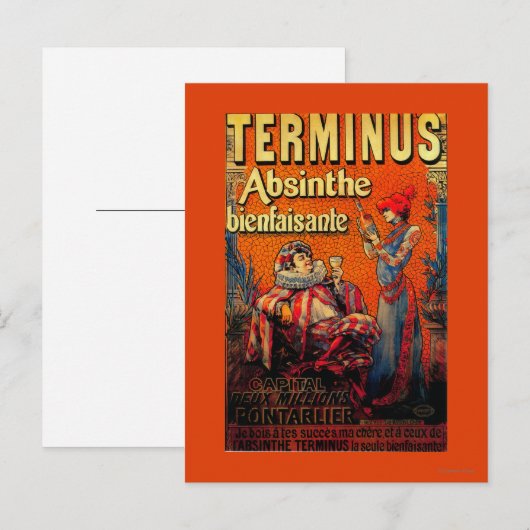 Terminus Absinthe  PosterEurope Briefkaart (Voorkant / Achterkant)
