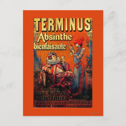 Terminus Absinthe  PosterEurope Briefkaart (Voorkant)