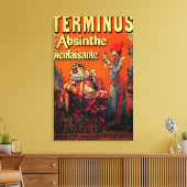 Terminus Absinthe  PosterEurope Canvas Afdruk (Insitu (Woonkamer))