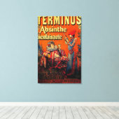 Terminus Absinthe  PosterEurope Canvas Afdruk (Insitu (Houten vloer))