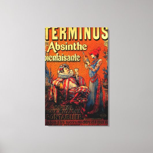 Terminus Absinthe  PosterEurope Canvas Afdruk (Voorkant)