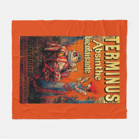 Terminus Absinthe  PosterEurope Fleece Deken (Voorkant (Horizontaal))