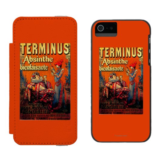 Terminus Absinthe PosterEurope Incipio iPhone Portemonnee Hoesje (Naast elkaar)