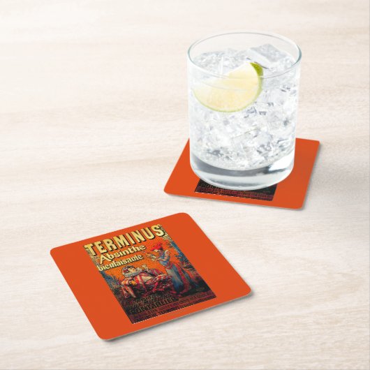 Terminus Absinthe  PosterEurope Kartonnen Onderzetters (Insitu)