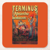 Terminus Absinthe PosterEurope Kartonnen Onderzetters (Voorkant)