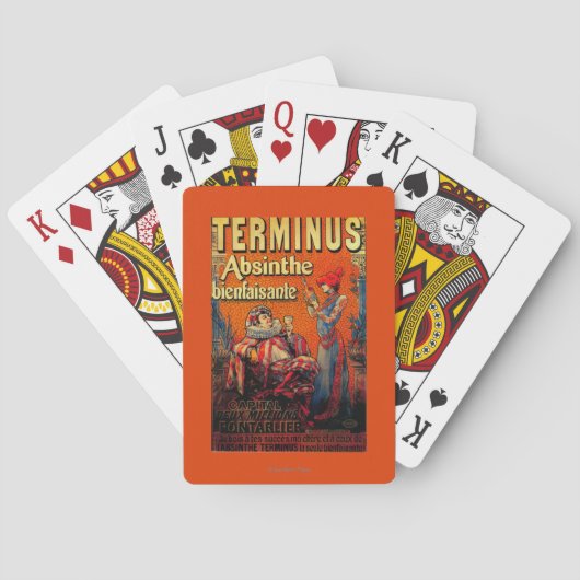 Terminus Absinthe PosterEurope Speelkaarten (Achterkant)