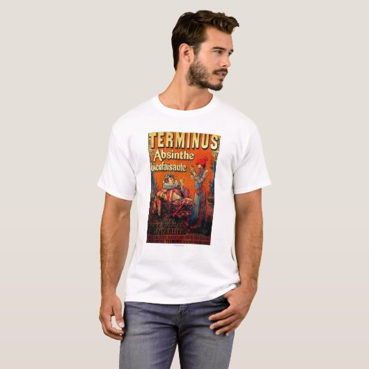 Terminus Absinthe  PosterEurope T-shirt (Voorkant volledig)