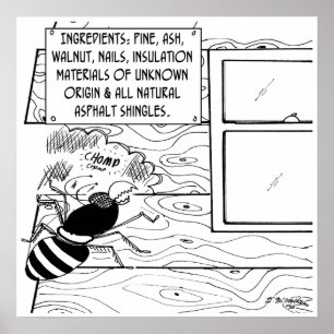 Termite leest lijst met ingrediënten poster