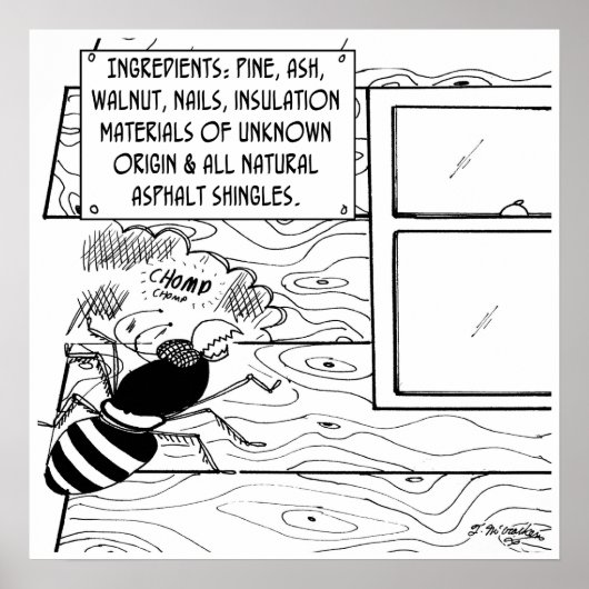 Termite leest lijst met ingrediënten poster (Voorkant)