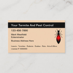 Termite Pest Control Exterminator Thema Visitekaartje