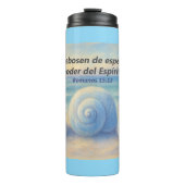 Termo caracolas de Mar con Versículo Romanos Thermosbeker (Voorkant)