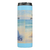 Termo caracolas de Mar con Versículo Romanos Thermosbeker (Achterkant)