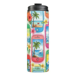 Termo celulares y fotos de playa  thermosbeker