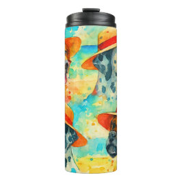 Termo perros en el mar  thermosbeker