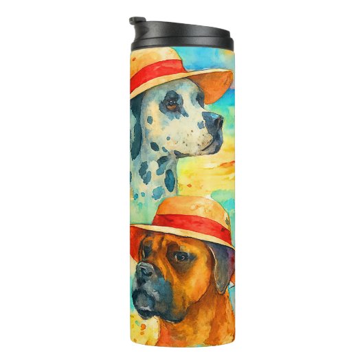 Termo perros en el mar  thermosbeker (Geroteerd rechts)