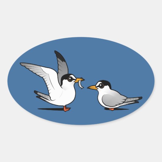 Tern Love Ovale Sticker (Voorkant)