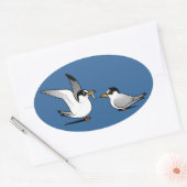 Tern Love Ovale Sticker (Envelop)