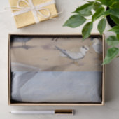 Tern zeemeeuw vogel op strand oceaan  ontvlechting tissuepapier (Geschenk)