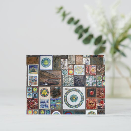 ternaire tegels briefkaart (Staand voorkant)