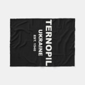 Ternopil Oekraïne Fleece Deken (Voorkant (Horizontaal))