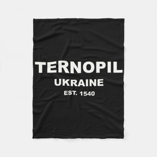 Ternopil Oekraïne Fleece Deken (Voorkant)