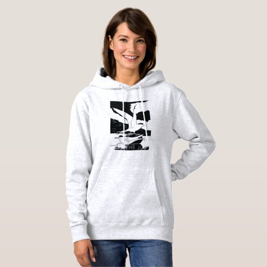 Terns op een hoodie (Voorkant volledig)