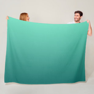 Teroen Schakeringen Zeegroen Blauw Aquamarijn Fleece Deken