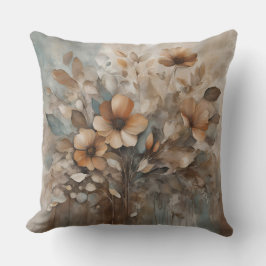 Teroom Groen Beige Tinten Wilde Bloem Floral Kussen