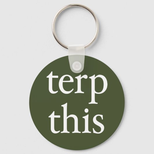 Terp Deze donkere Sleutelhanger (Voorkant)